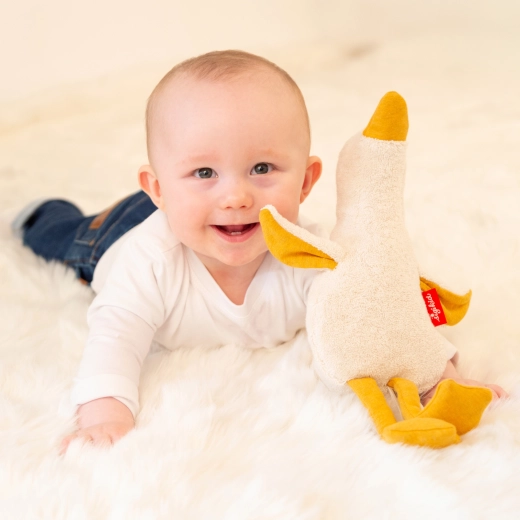 Soft first cuddle companion from birth