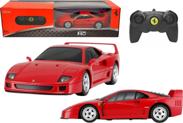 RC car 1:24 FERRARI F40 red