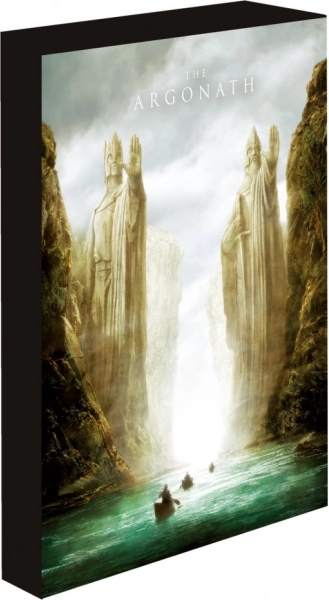 Helendav LED-pilt Sõrmuste isand Argonath 30 × 40 cm