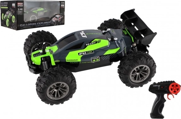 RC buggy 2,4 GHz plastist 25 cm, patareidega – Roheline