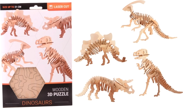 3D puidust dinosauruse pusle