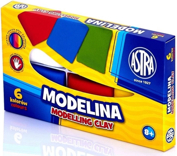 ASTRA Modeling Clay 6×21 g – color set for creative crafting