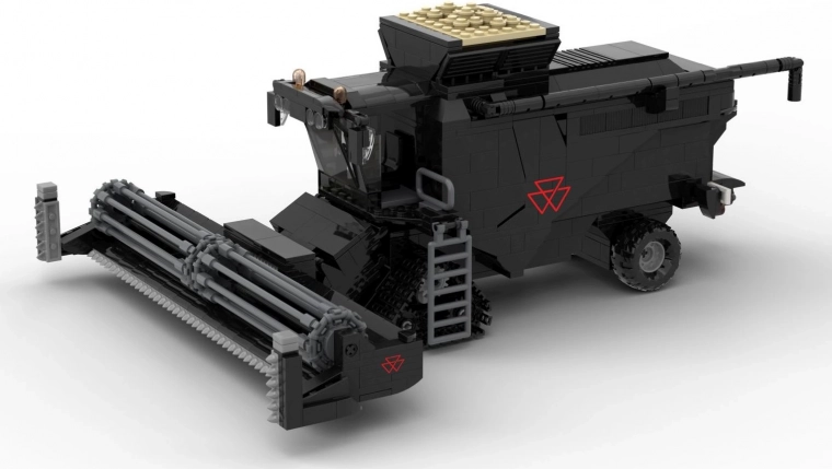 BRIXIES Plus Building Set MASSEY FERGUSON IDEAL – Combine 1:32 (807 pieces)