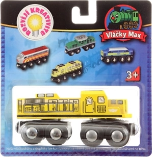 Little Trains Max Yellow Locomotive for Wooden Train Tracks