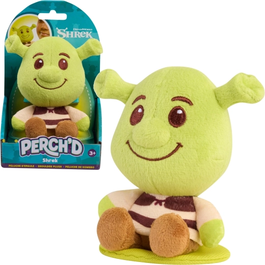 Pehme Shrek õlal Perch’d 10 cm