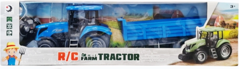 Kaugjuhtimispuldiga traktor haagisega