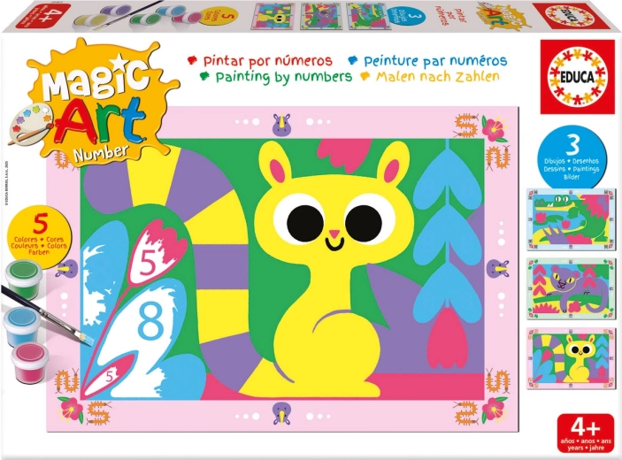 EDUCA paint by numbers jungle