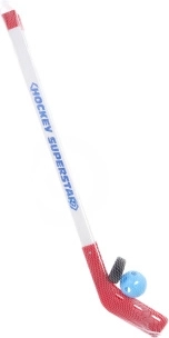 Plastikust hokikeppide komplekt litri ja palliga 75 cm