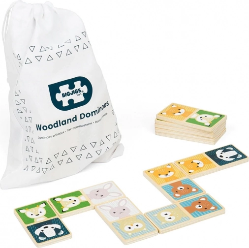 Puidust doomino Metsloomad