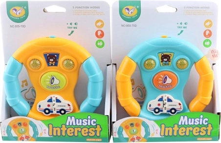 Kids steering wheel with battery-powered sounds