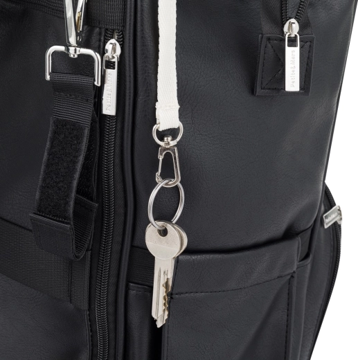 Integrated key holder and smart pockets