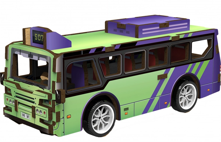 3D puidust pusle Buss