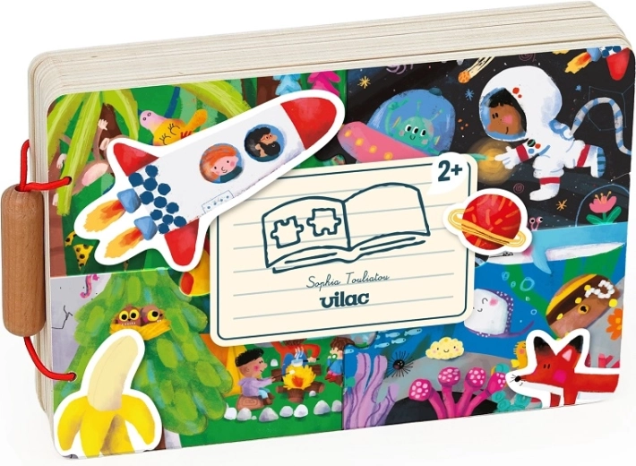 Vilac Wooden Puzzle Book – Adventure