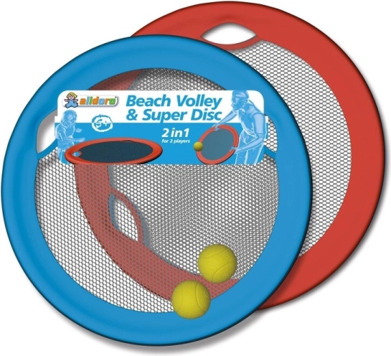 Super throwing disc 50 cm – set of 2 pcs with net and balls