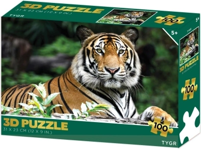 3D pusle tiiger, 100 tükki