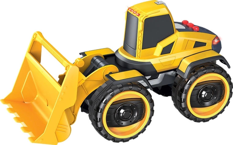 Loader excavator with sound and light effects – Backhoe loader with sounds