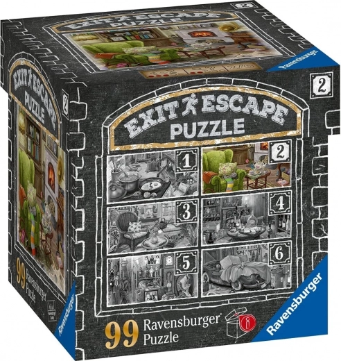 Ravensburger põgenemismäng EXIT pusle Kummituslik mõis: Elutoas 99 tükki