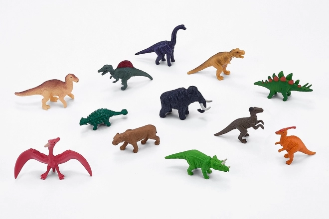 MOJO mini maailm eelajaloolised loomad – 12 figuuri komplekt tuubis