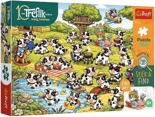 Trefl Seek and Find puzzle – Cow World, 100 pieces