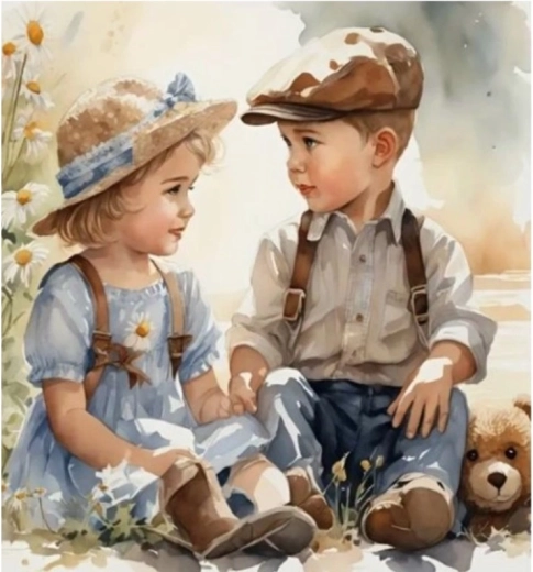 Diamond Painting Friendship 30 × 40 cm
