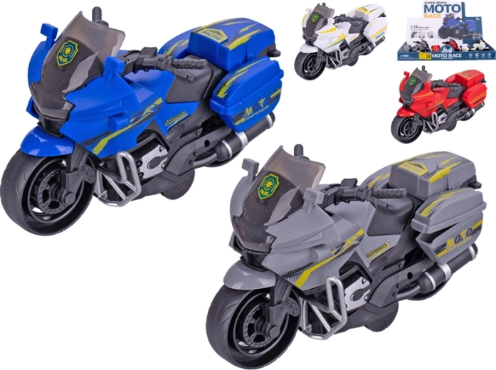 Clockwork Police Motorcycle 14 cm