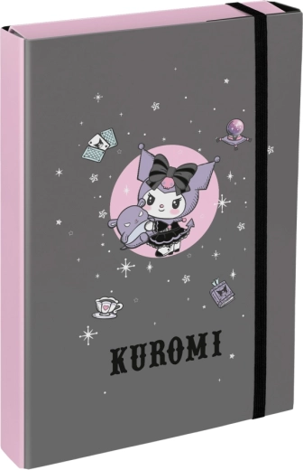 A4 Jumbo School Notebook Folder KUROMI grey