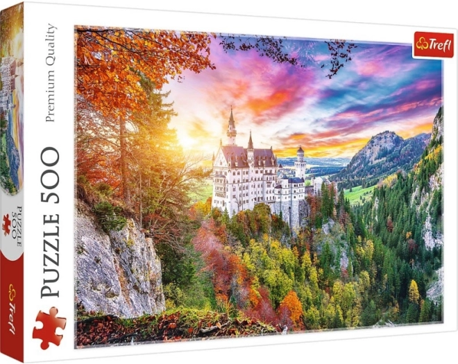 Puzzle 500 tükki – vaade Neuschwansteini lossile, Saksamaa TREFL