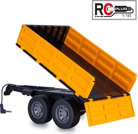 Dump Trailer for JAMARA RC Tractor 1:16 Yellow