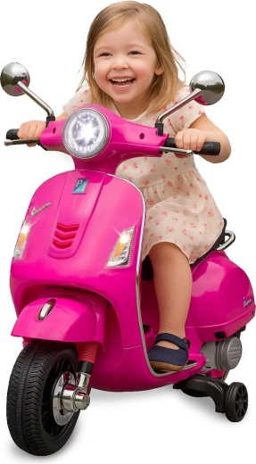 Laste elektriline tõukeratas Vespa GTS 125, roosa