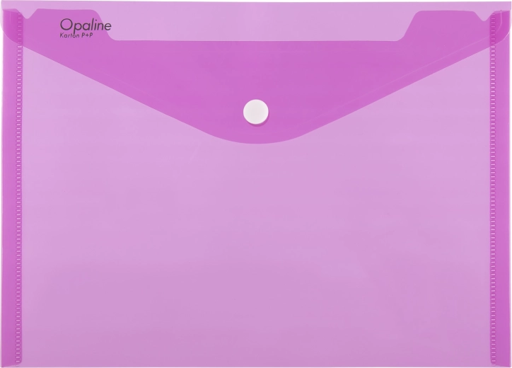 OPALINE A4 Snap-Button Document Wallet, Pink