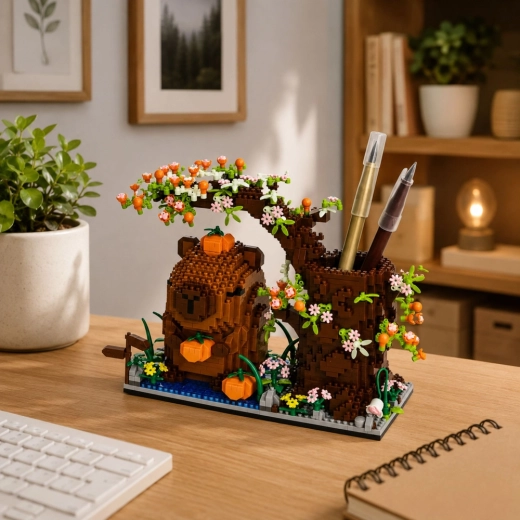 A pen organizer that also decorates your desk