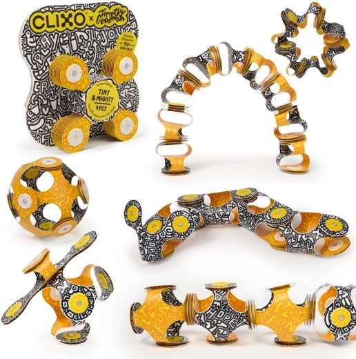CLIXO Tiny & Mighty Artist Edition Timothy Goodman magnetiline ehituskomplekt – 9 detaili