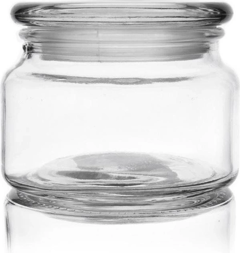 Klaasist toidunõu 380 ml kaanega