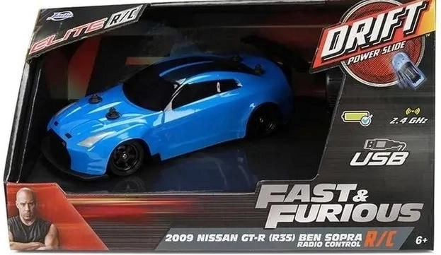 RC driftiauto Nissan GT-R R35 Ben Sopra 1:24 firmalt Jada Toys – Fast & Furious