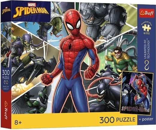 Laste pusle Premium Plus Kids Spider-Man peidetud kangelane 300 tükki