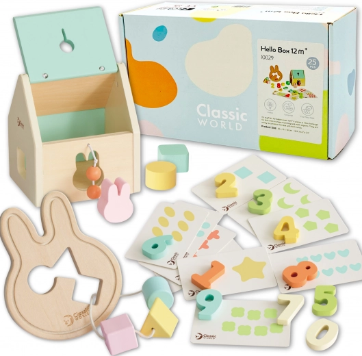 Classic World pastel starter box for babies – first educational toys 12–18 months