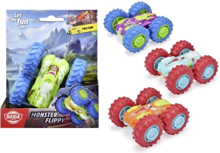 Auto Monster flippy inertsisüsteemiga, 10 cm, 4 värvi/varianti