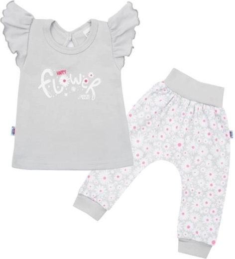 Laste puuvillane komplekt New Baby Happy Flower, hall