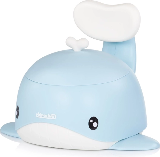 Chipolino children’s potty with backrest, whale, blue