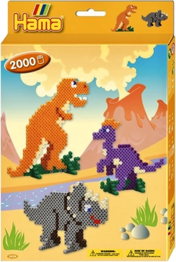 Iron-on Beads Gift Box Dino