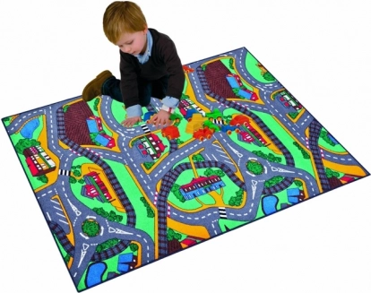 Mänguvaip teede kaardiga 95 x 200 cm