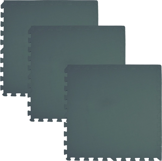 Soft floor foam play mat puzzle 180 × 60 cm, 3 pcs, dark green