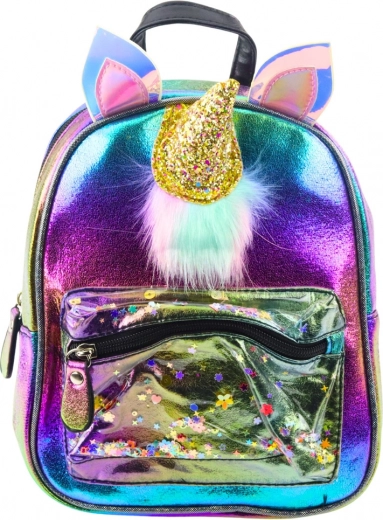 Children's Backpack Rainbow with Unicorn Horn