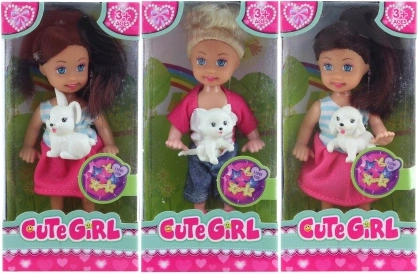 Doll with Animal 12 cm