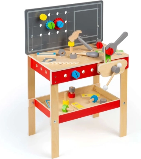 Bigjigs Toys Wooden Kids’ Workbench with Tools