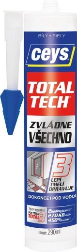 Universaalne liim ja hermeetik 290 ml CEYS TOTAL TECH valge