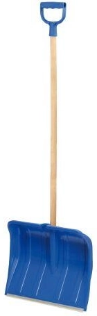 Plastic snow shovel 49 × 36 cm with aluminum edge strip, disassembled