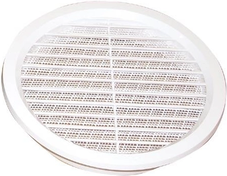 Ventilatsioonivõre putukavõrguga, läbimõõt 125 mm, valge