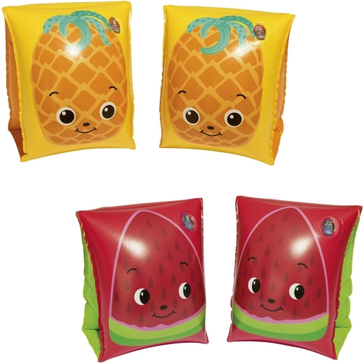 Inflatable armbands for children BESTWAY fruit – watermelon/pineapple 23 × 15 cm