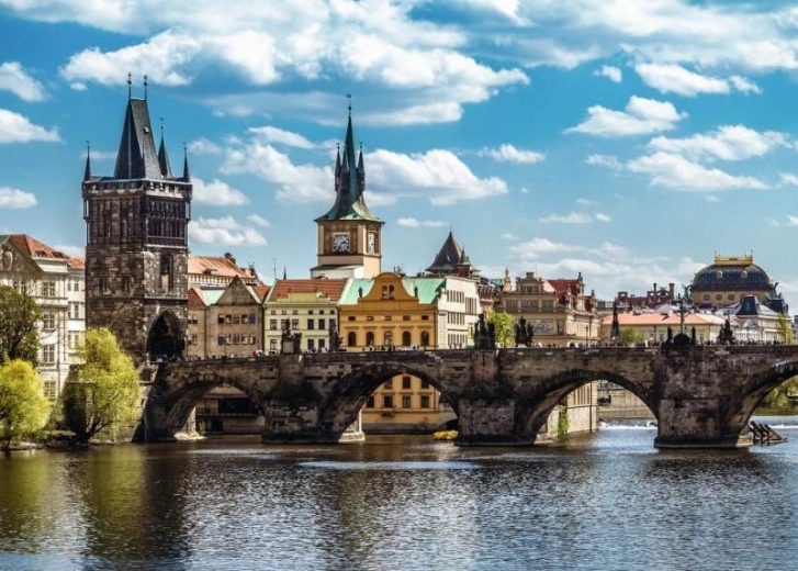 Tšehhi kollektsioon: Praha – vaade Karli sillale, 1000 tükiga pusle RAVENSBURGER